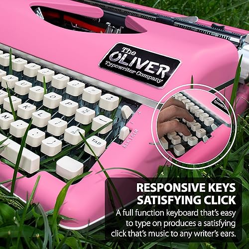 Miniatura 39 de Máquina de escribir manual atemporal, oliva Verde -Oliva