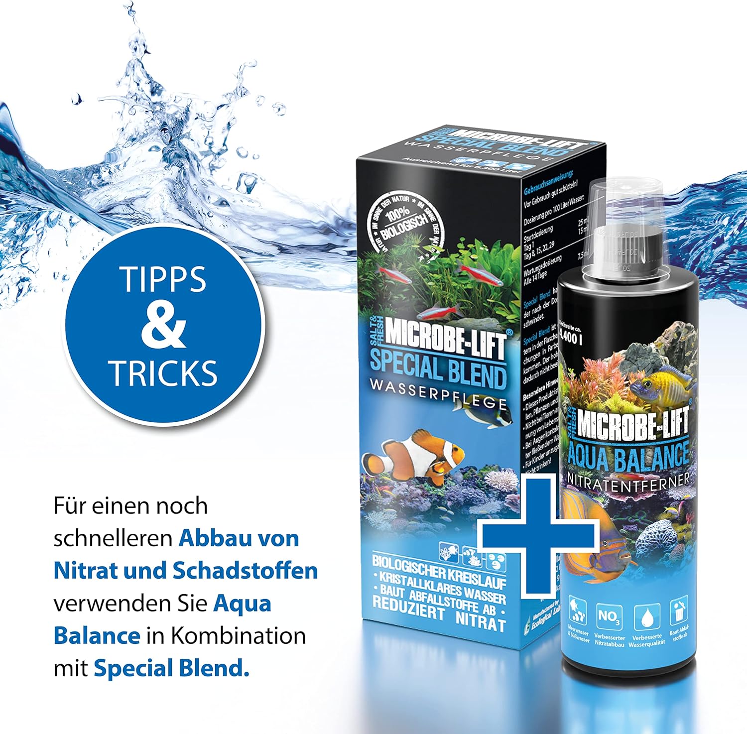 Microbe-Lift Bacterial Cleaner and Balancer for Salt and Fresh Water Tanks and Aquariums, Reduces Organic Waste and Prevents New Tank Syndrome, 128oz, 1 Gallon