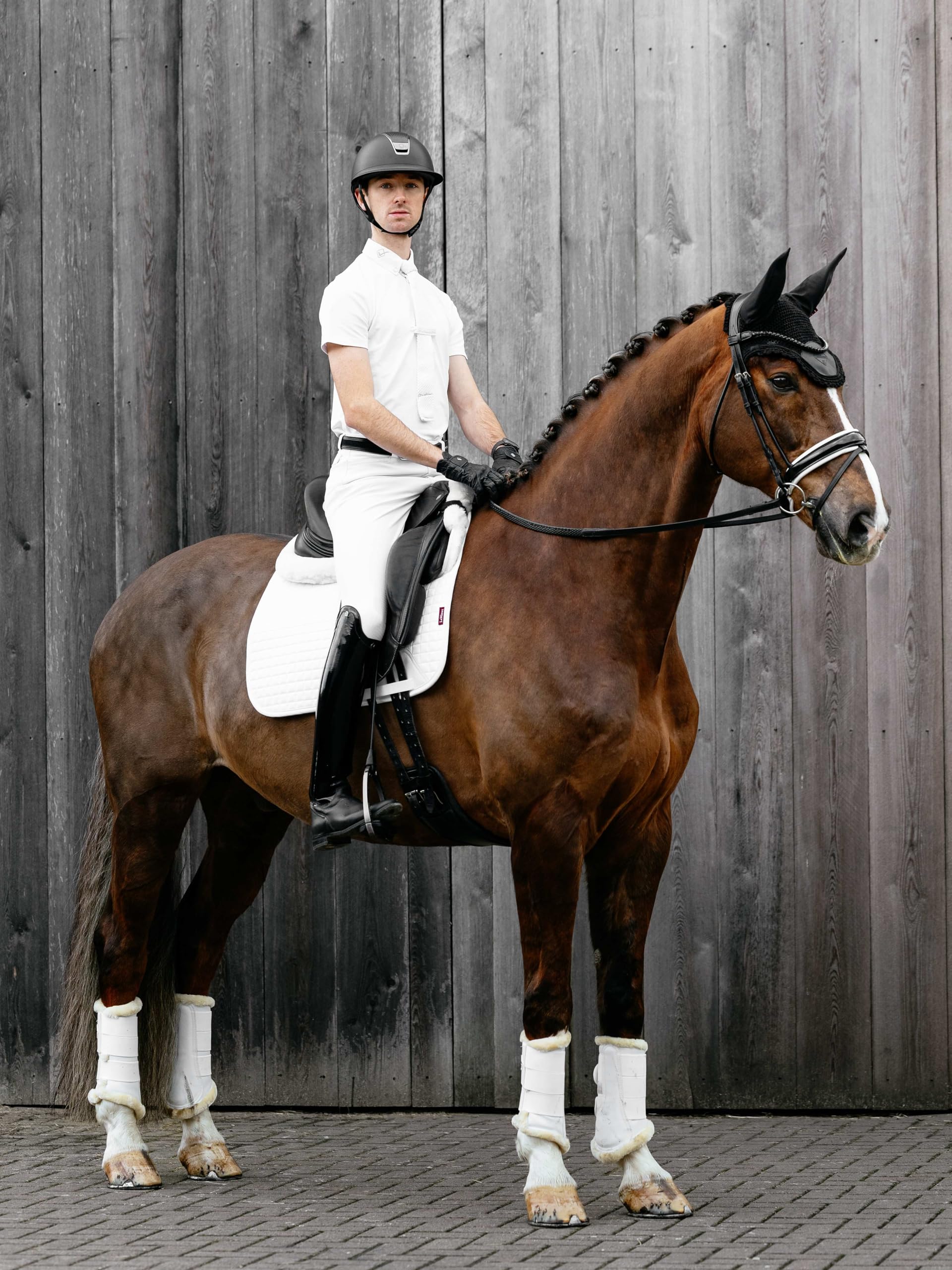 LeMieux Suede Dressage Square - Almohadilla de sillín ecuestre - High Wither
