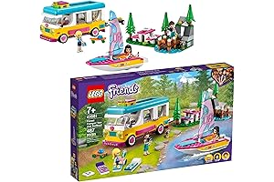LEGO Friends 41681 Forest Camper Van and Sailboat