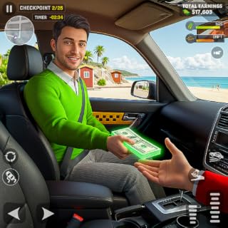 US Taxi Driving Simulator 2025: Open World Taxi Game 3D