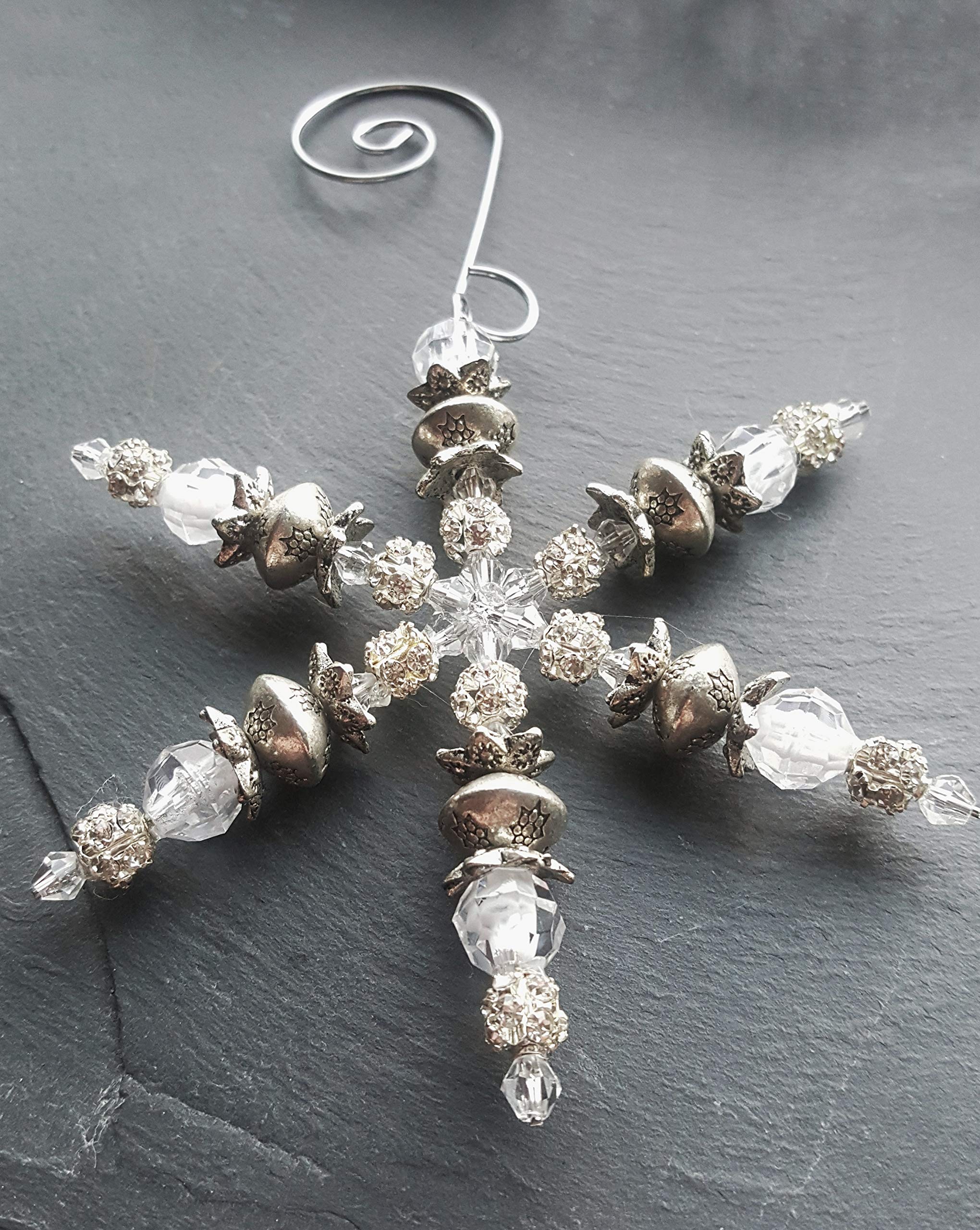 Crystal Snowflake Christmas Ornament White Elephant Gift