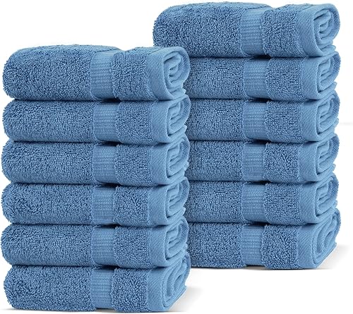 Vista 96 de Chakir Turkish Linens - Toallas de baño turcas de 100% algodón (35 x 70 pulgadas, toallas de baño grandes, color aguamarina)