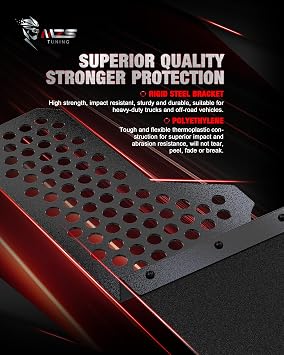MZS Truck Mud Flaps Splash Guards Compatible with Pickup, Universal Offset No Drill Mudflaps Mudguards 12 Wide, Front or Rear, Pack of 2