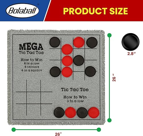 Miniatura 8 de Bolaball - Juego de mesa gigante 3 en 1, la vieja, damas, ajedrez, reversible, juegos de jardín y patio para adultos, fiesta familiar, para niños,