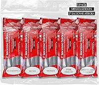 Vista 11 de Aroma Depot 5 varillas de incienso más populares de 7 pulgadas, juego variado de 500 unidades, 7 pulgadas de largo, 5 paquetes de 85 a 100 varillas