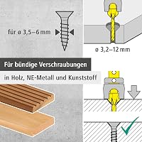 Wolfcraft Csavarfúró 3.2-12mm Mélységhatárolóval és Süllyesztéssel 3