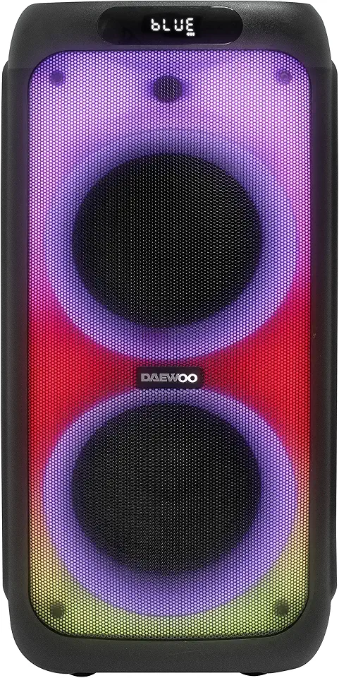 Caixa de Som Portátil Partybox 2000, Modelo DW2000, Conexão Bluetooth Versão 5.0, Cor Preta, Daewoo.