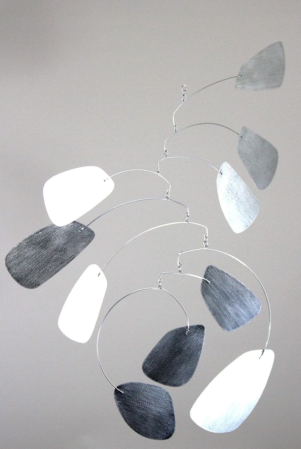 Seed Poddy - Hanging Art Sculpture in Metal | 32" Tall | Handmade in Portland, OR, by Kinetic Artist Mark Leary