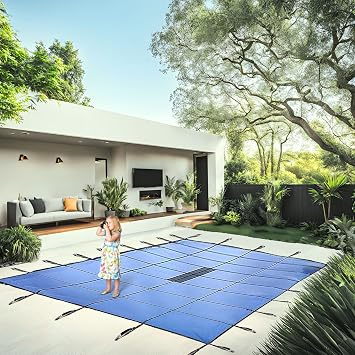Pool Covers for Inground Pool 20x40ft, Solid Winter In Ground Swimming Pool Cover, UL & ASTM Certified