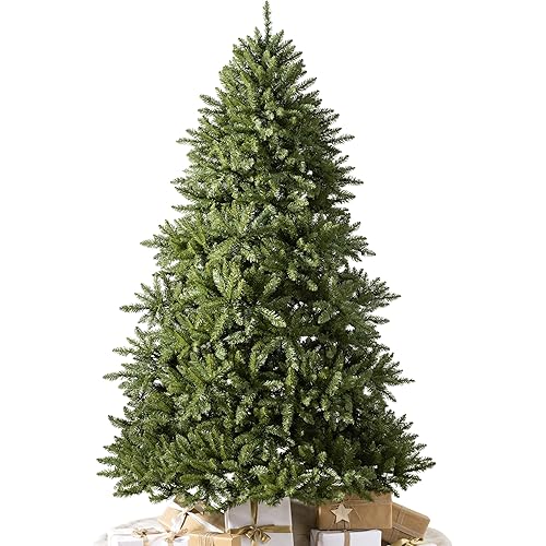 Balsam Hill Vancouver Spruce - Traditional Full Artificial Christmas Tree with Classic Needle Foliage, Premium Stand, Storage Bag & Easy Assembly for Indoor Holiday Decorating, Unlit, 8'