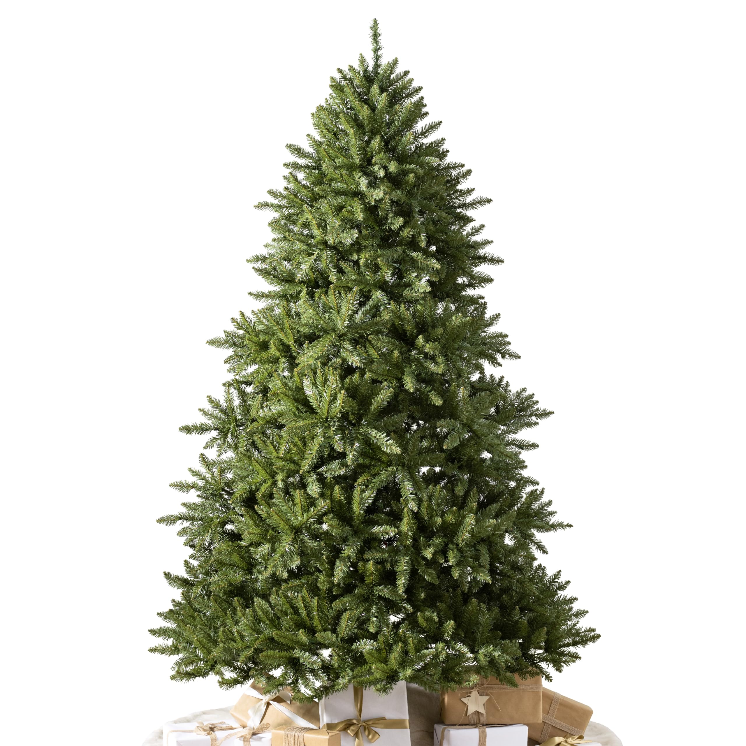 Balsam Hill Vancouver Spruce - Traditional Full Artificial Christmas Tree with Classic Needle Foliage with Premium Stand & Easy Assembly for Indoor Holiday Decorating, Unlit, 7'
