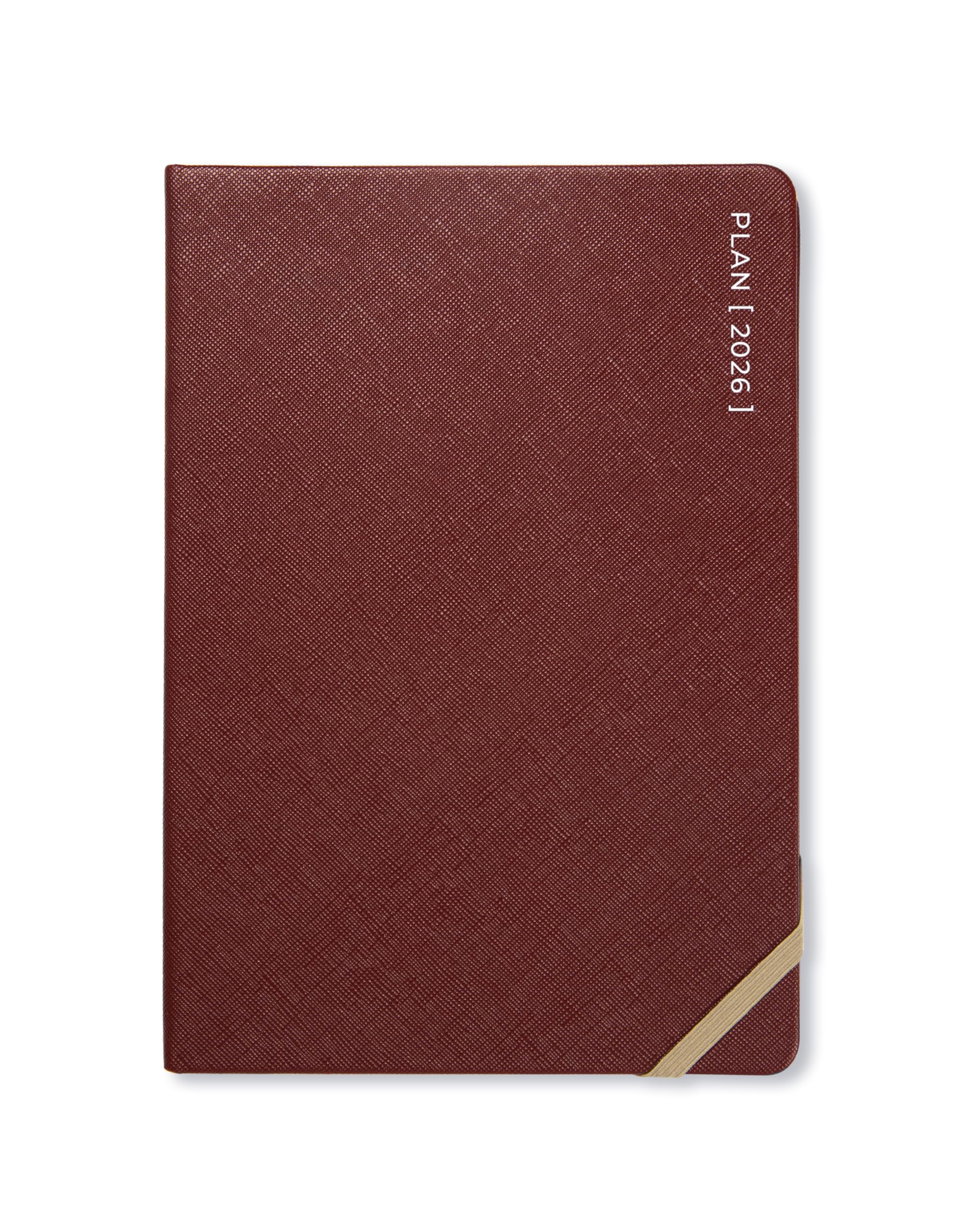 Letts of London Serene A5 week to view 2026 diary - Burgundy 26-082501