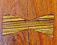 Vista 3 de Plantilla con incrustación de mariposa