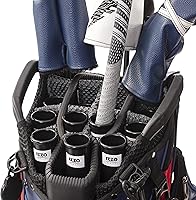 Vista 4 de Izzo Golf Tubo de plástico negro para palos de golf