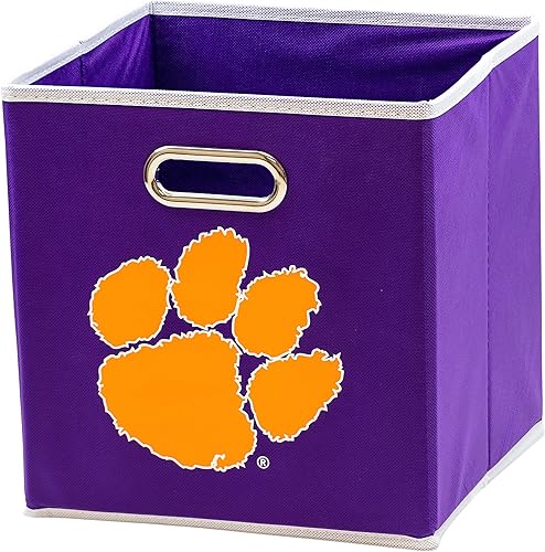 Miniatura 32 de Franklin Sports Cubos de almacenamiento de tela del equipo universitario de la NCAA hechos para adaptarse a organizadores de almacenamiento