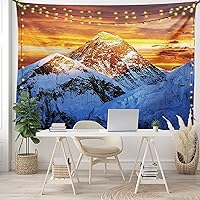 Vista 35 de Lunarable Tapiz de flores tamaño individual, racimo de flores abstractas con fondo de polinización de neón, formas de crecimiento de la naturaleza