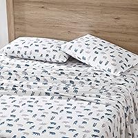 Vista 8 de Eddie Bauer - Full Sheets, Cotton Flannel Bedding Set, Brushed For Extra Softness, Cozy Home Decor (Dog Friends, Full)