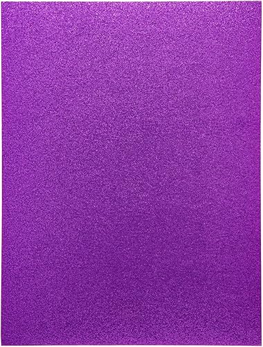 Miniatura 4 de Bright Creations 30 hojas de papel de cartulina púrpura con purpurina para manualidades, tarjetas, invitaciones, doble cara, 10.58 ozm (8.5 x 11
