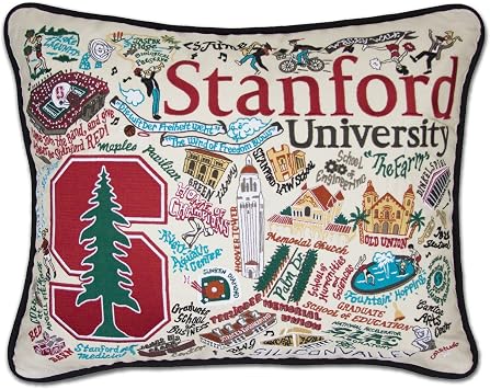 Catstudio Stanford University Collegiate Hand Embroidered Pillow