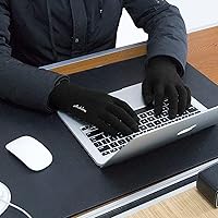 Vista 5 de Achiou Guantes de invierno para hombres y mujeres, guantes para pantalla táctil, gel de silicona antideslizante grueso mejorado, forro térmico