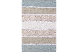 Threshold Quilted Stripe Luxury Bath Rug Set