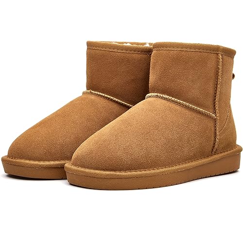 Weestep Women's Classic Faux Fur Slip On Winter Ankle Snow Boots