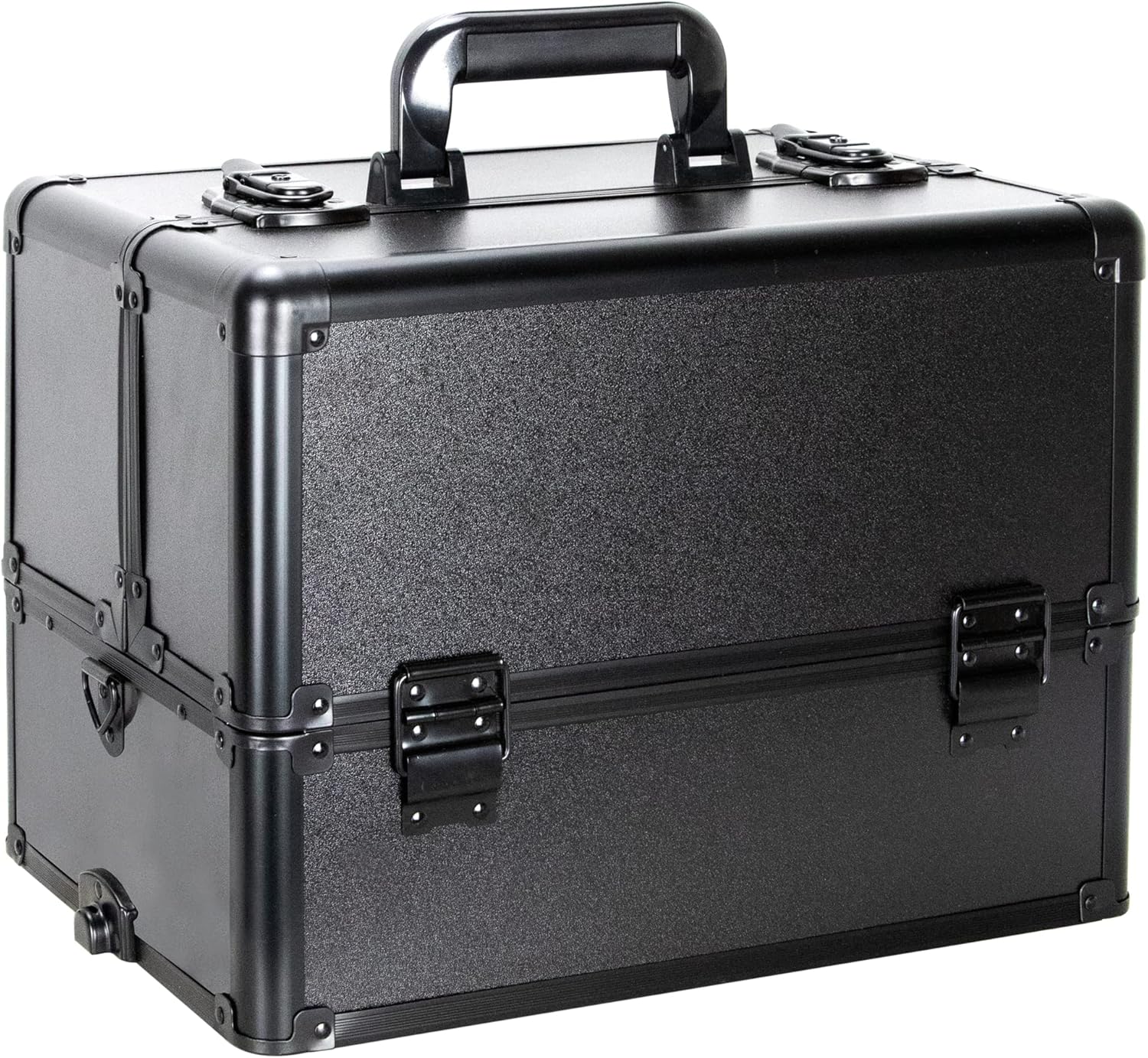 VER Beauty Professional Rolling Makeup Train Case Heavy Duty Hair Stylist & Makeup Artist Travel Case Black Matte : Clothing, Shoes & Jewelry