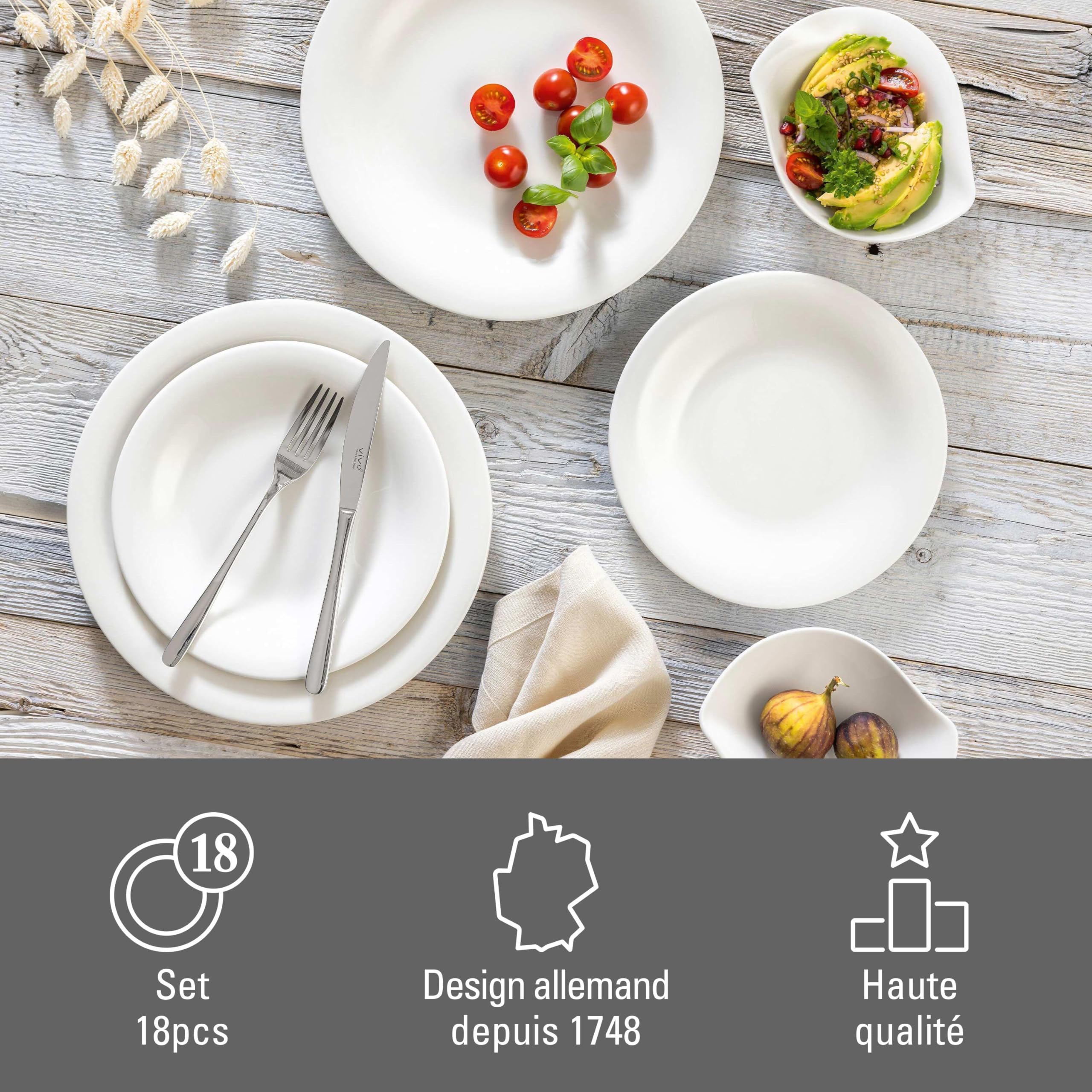 like. by Villeroy & Boch Essential White Set de dîner, 18 pièces EC