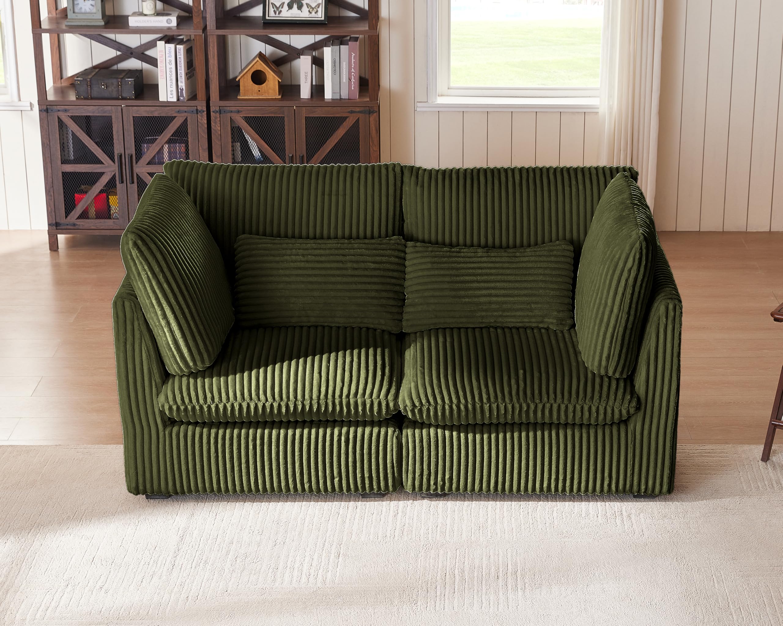 CHIC HOUSE Corduroy Modular Sectional