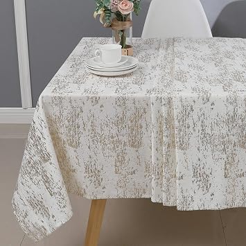 Majestic Giftware TC1402-70180 Custom Tablecloth, 70 X 180, Gold Mosaic