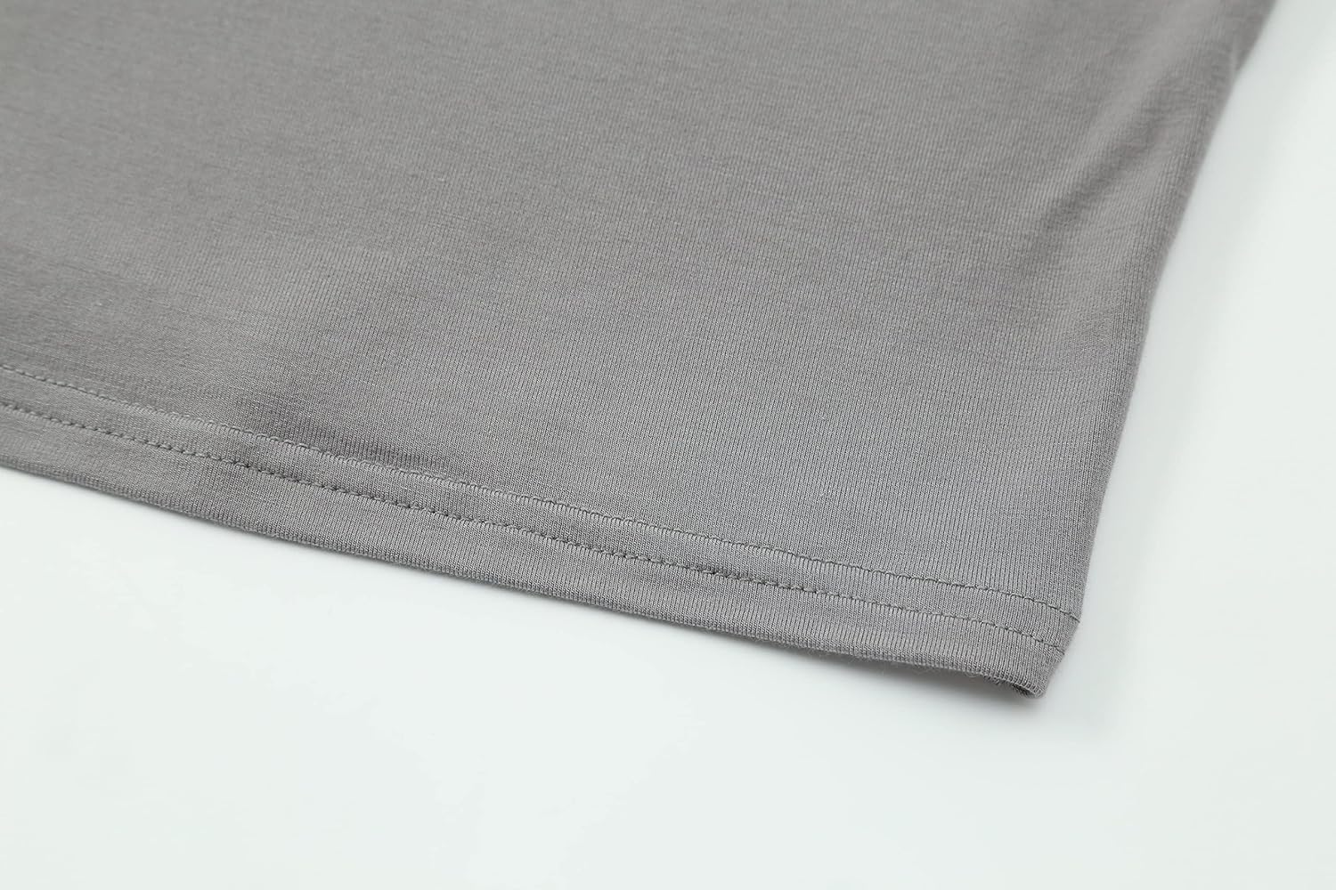 OThread & Co. Women's Long Sleeve Crew Neck Crop Top Basic Comfy Stretch Tee - Image 6