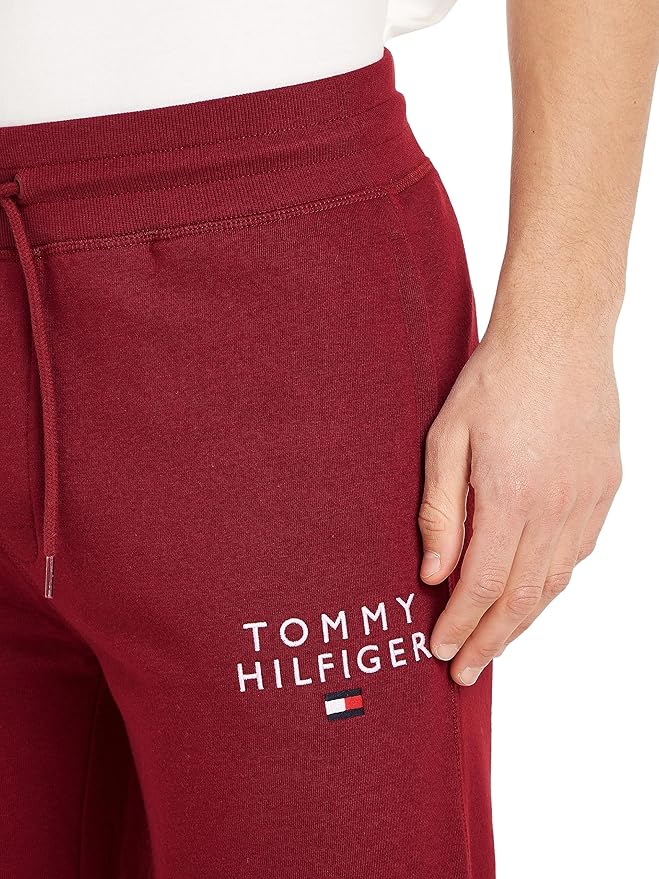 Tommy Hilfiger Men's Sweatpants Track Pants Long, Red (Rouge), S :  Amazon.co.uk: Fashion