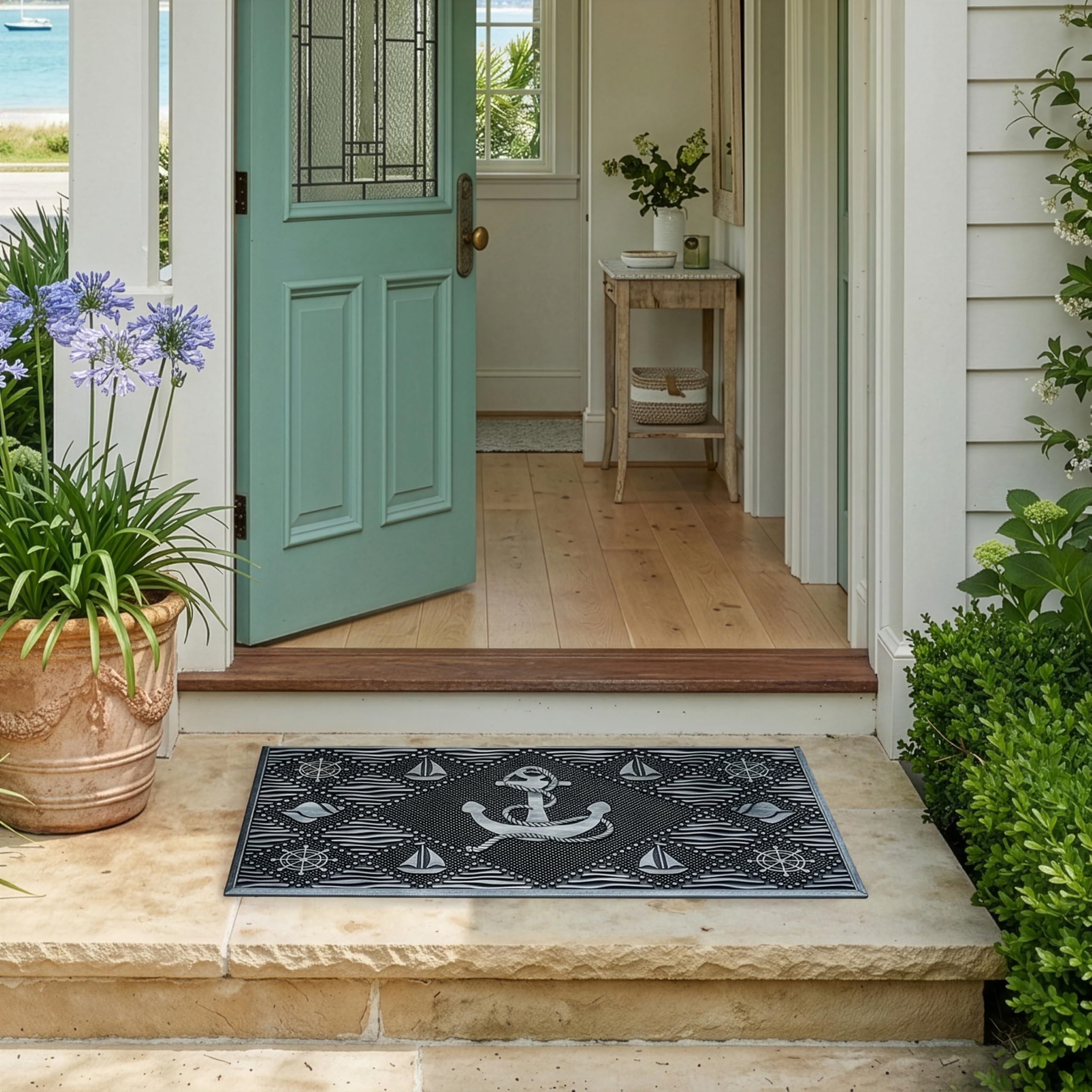 HF Doormat - Rustic Pin Dot Rubber Mat -10
