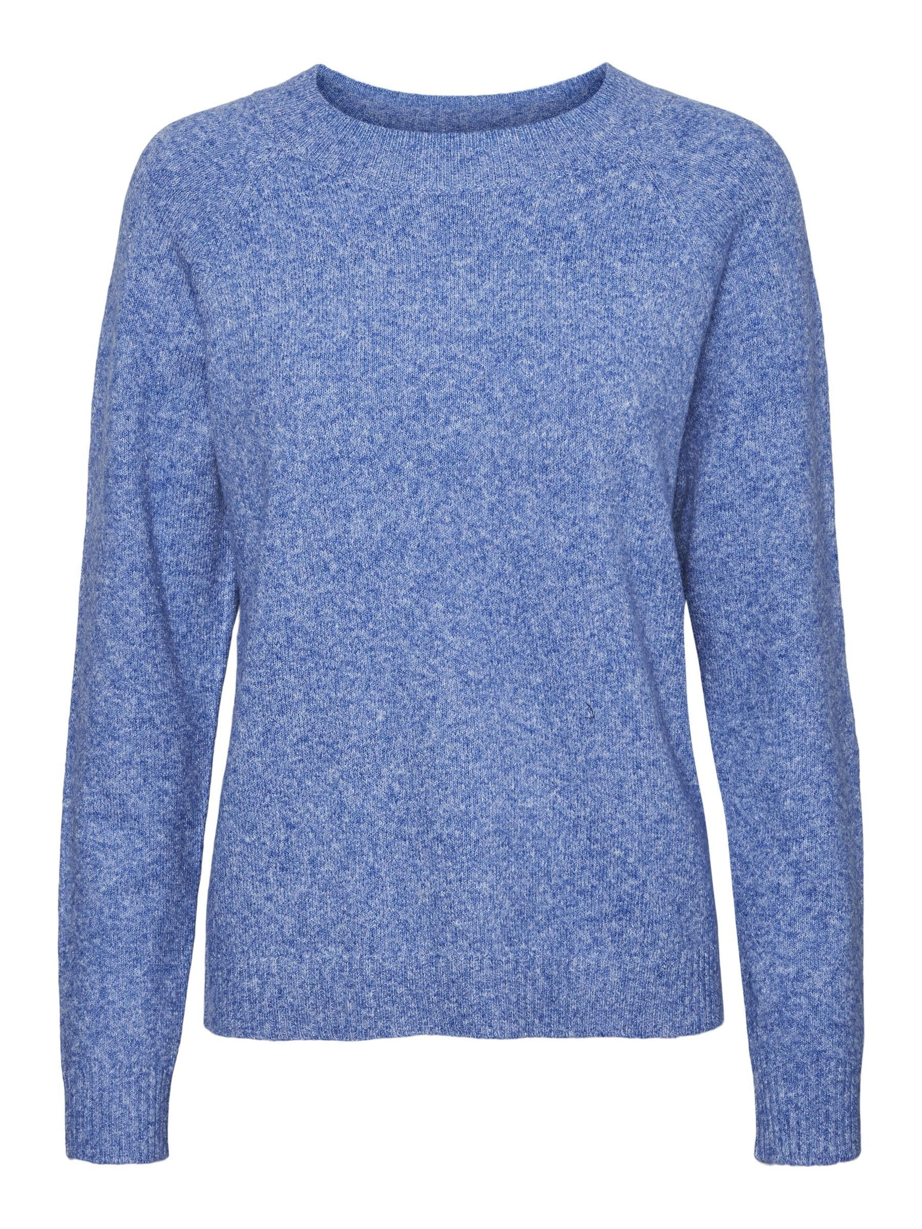 Vero Moda Brushed Knit Jumper Unisex Blue Medium
