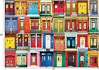 Vista 4 de RoseArt - Kodak Premium - Colorful Montreal Doors - 1000 Piece Jigsaw Puzzle for Adults