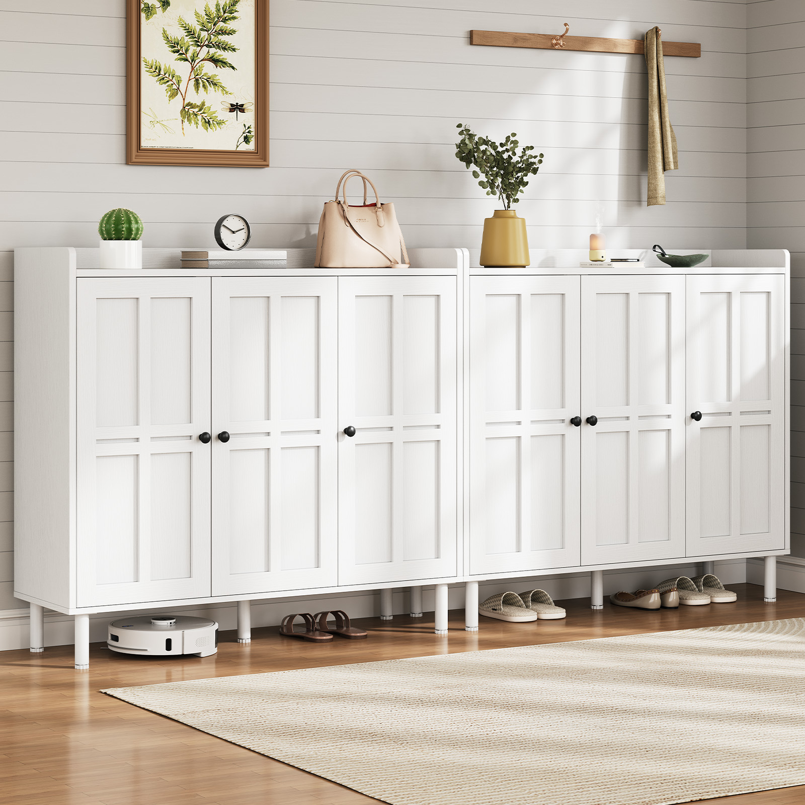 Watch ONBRILL 3 Doors Shoe Cabinet Assembly Instruction on Amazon Live
