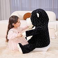 Vista 3 de IKASA Juguete de peluche de mono grande, juguetes suaves gigantes, grandes, lindo, enorme tamaño grande, esponjoso, de peluche, regalos para niños