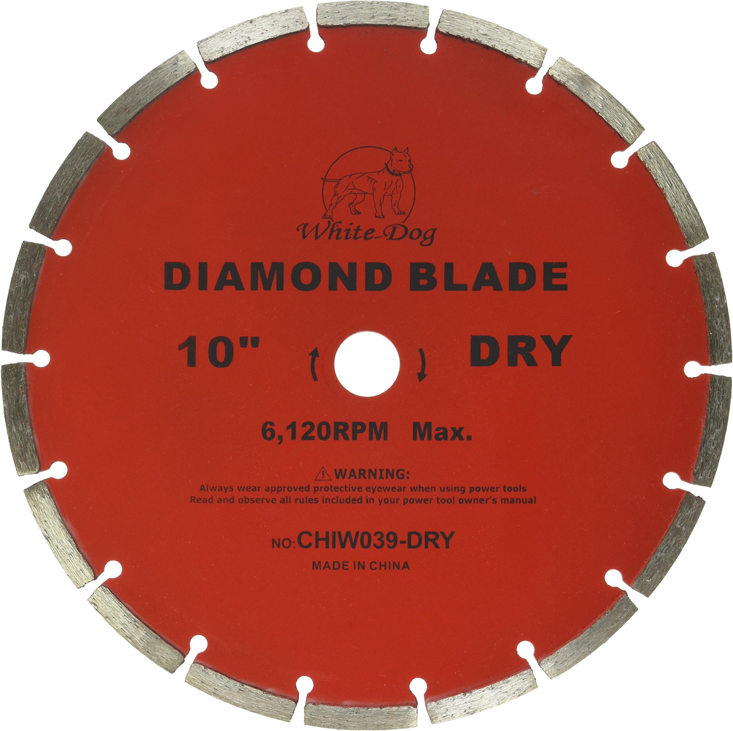 AJ Wholesale CHIW039-DRY 10" Diamond Saw Blade