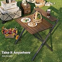 Vista 9 de GreenForest No Assembly Folding Desk, 2-Tier Compact Computer Desk with Shelf, Space Saving Foldable Table for Home Office, Dorm or Apartment