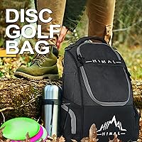 Vista 6 de HIMAL HIMAL Disc Golf Bag Holds 22+ Discs, Durable Disc Golf Backpack with Large Capacity, and Multiple Storage Pockets