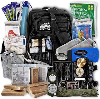 Vital 72 Hour Emergency Survival Kit for Family - Bug Out Bag for Hurricanes, Floods, Tornadoes or Other Disasters - 72 Hour Kit of Food & Water for 2 Per Bag