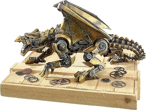 Miniatura 6 de Design Toscano Estatua de dragón de engranaje gótico steampunk, bronce