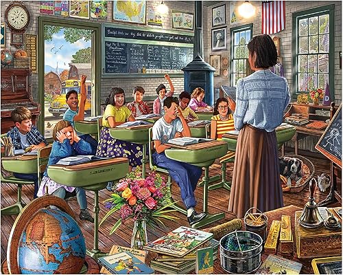 White Mountain Rompecabezas vintage para adultos, 1000 piezas, icónico de verano, para personas mayores y familiares