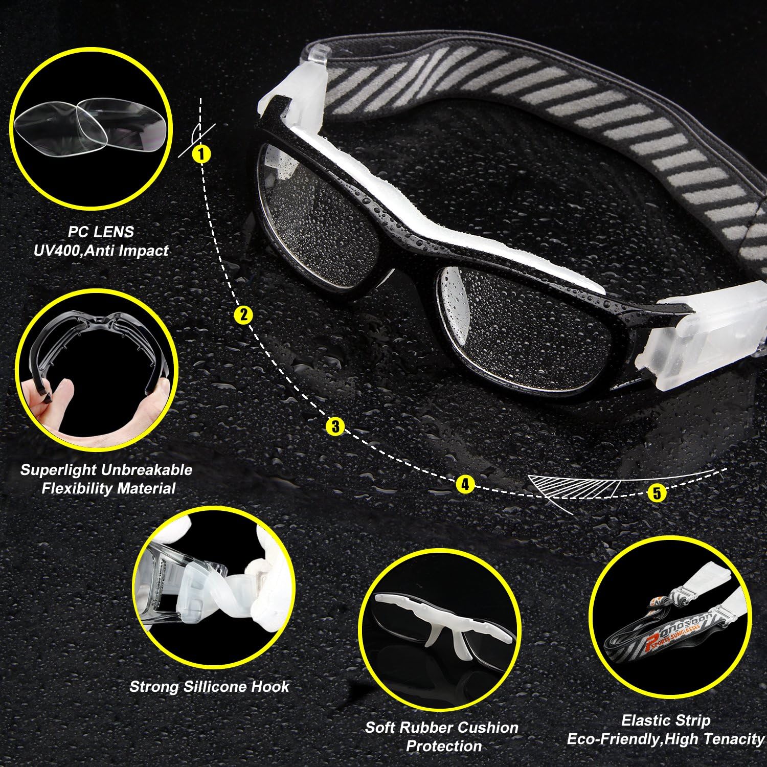 Sports Goggles for Kids for Basketball Football volleyball1812