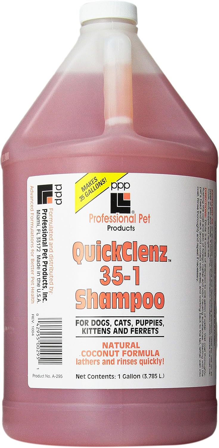 Quick Rinsing Dog and Cat Shampoo, 1-Gallon