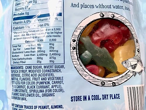 Miniatura 3 de Trader Joe's Scandinavian Swimmers - Paquete de 3 gomitas suaves y masticables, en formas de vida marina, sin gluten, kosher