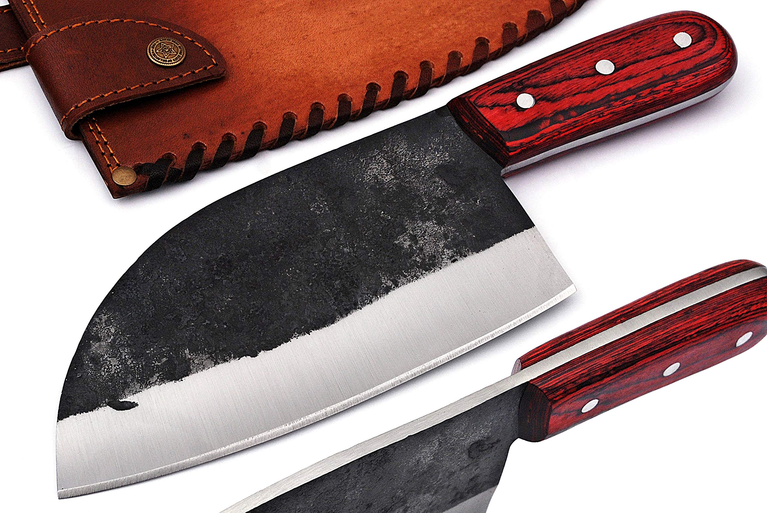 Custom Handmade Chef Cleaver 13"High Carbon Steel Chef Cleaver Knife