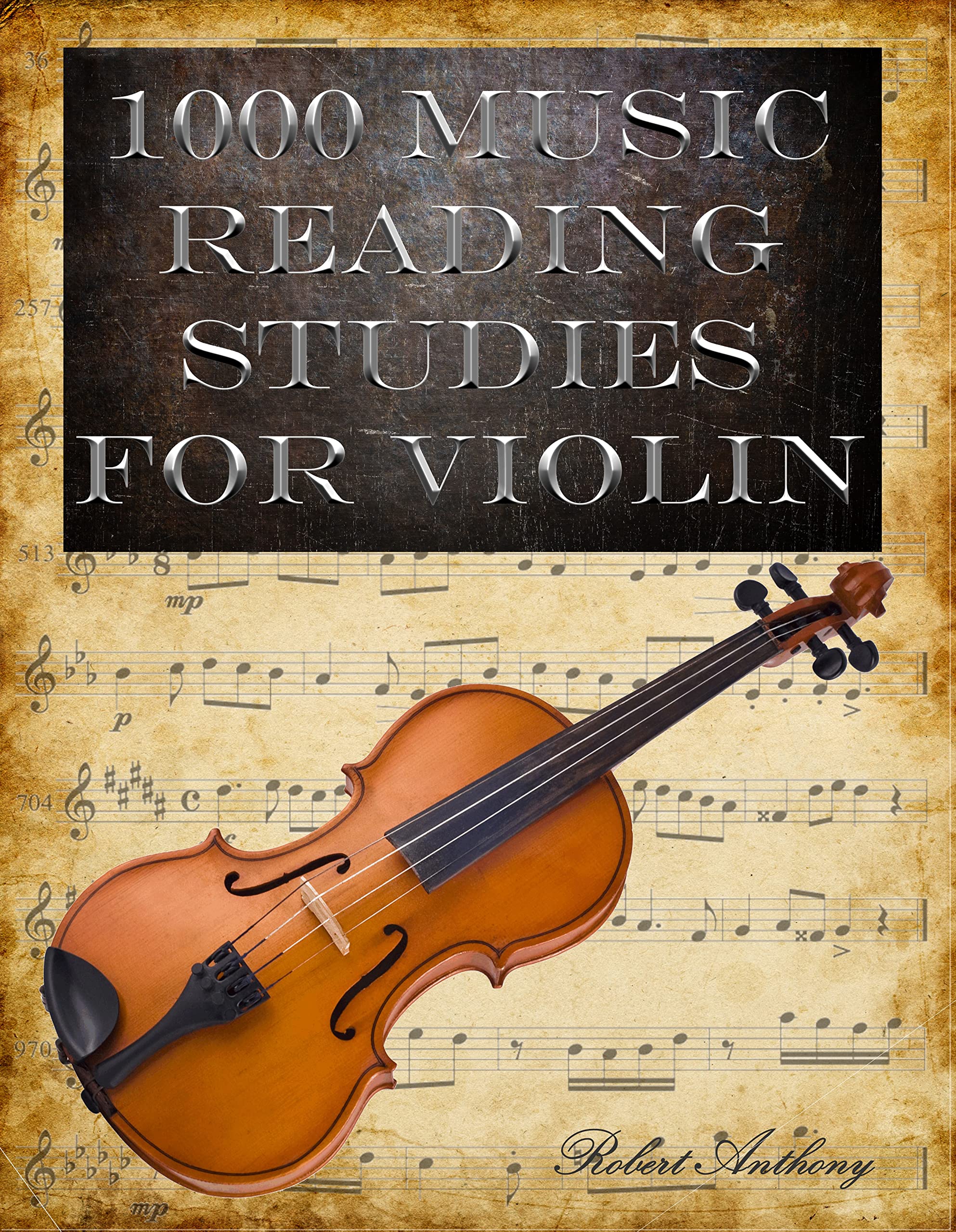 1000 Music Reading Studies for Violin : méthode complète de lecture de partitions en anglais