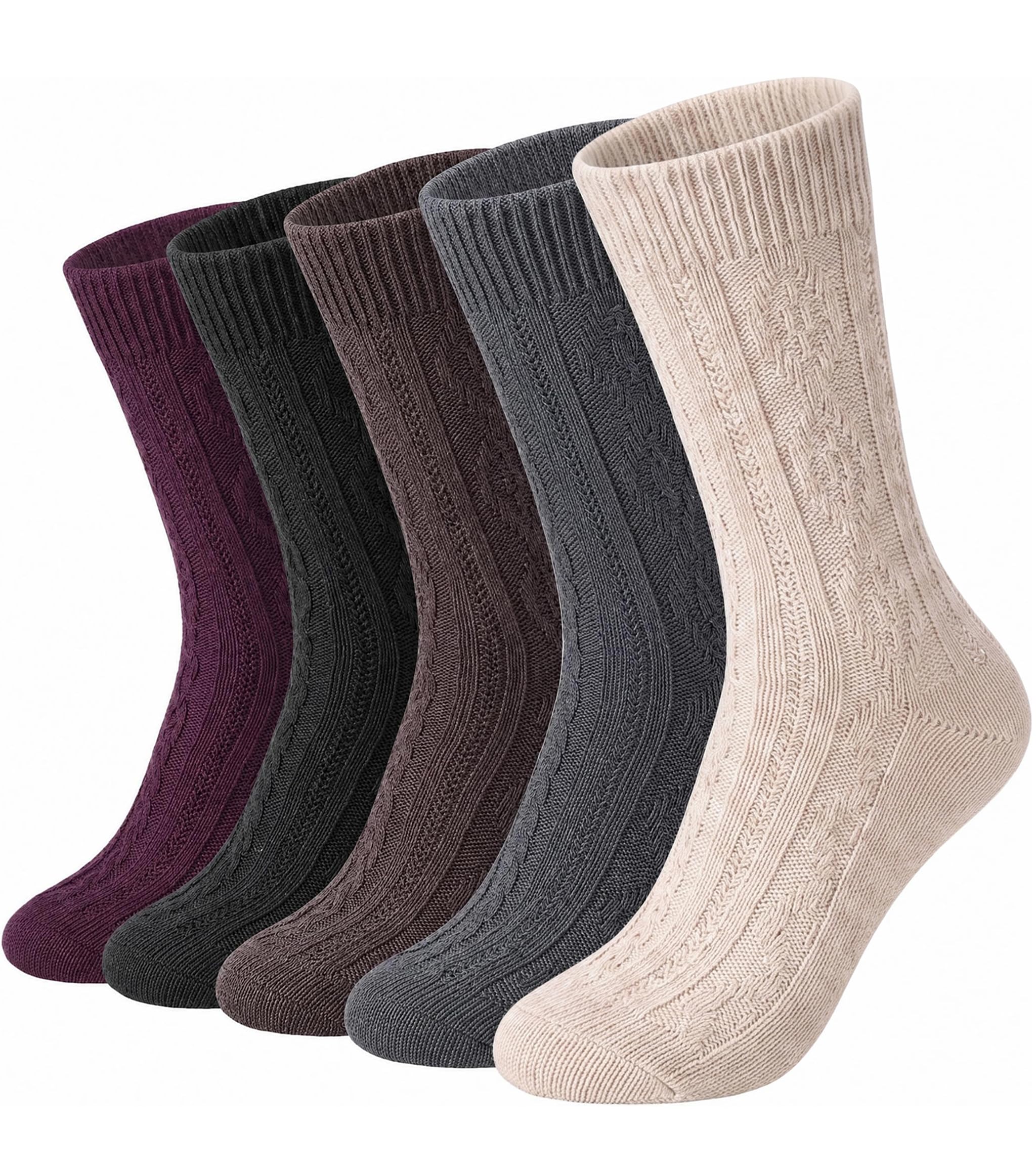 Loritta Wool Socks for Women, Winter Warm Hiking Boot Socks Gifts